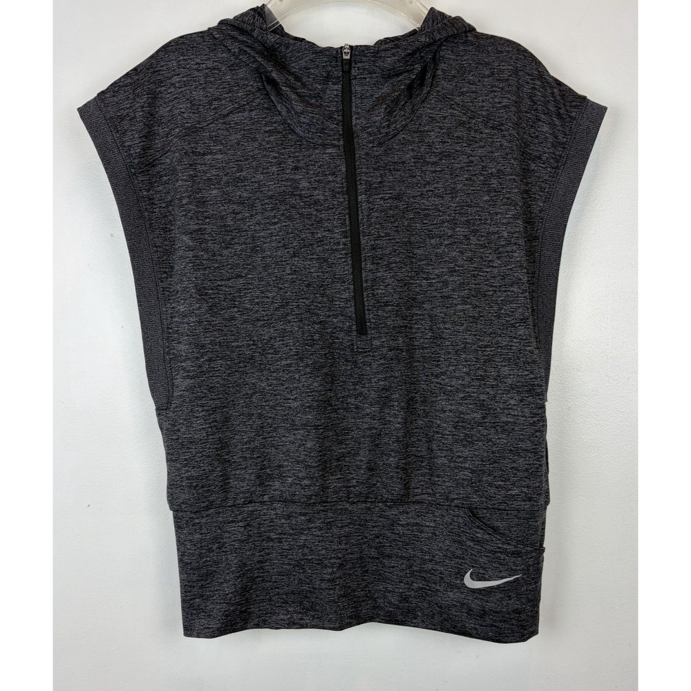 Nike Running Womens XS Funnel Neck Training/Running Vest Dark Grey